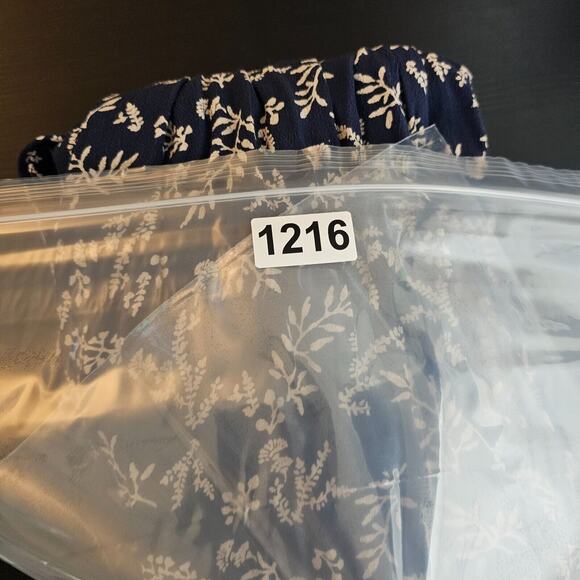 Lucky Brand Womens Floral Blue Jumpsuit Romper Sleeveless Halter Size XS Pocket - Picture 13 of 13